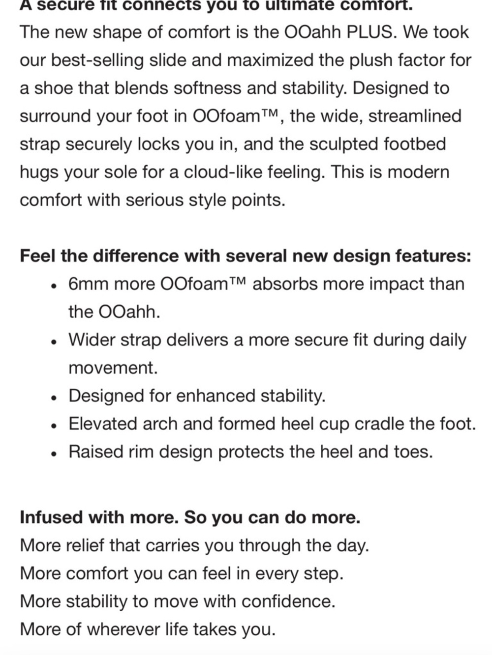OOFOS OOahh PLUS Women’s Slide in Limited Edition Color Chalk - Picture 8 of 9